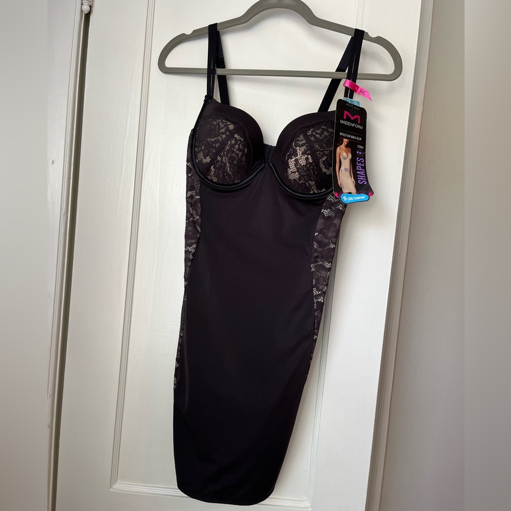 Maidenform Black Lace Shaping Bodysuit